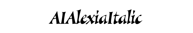 AIAlexiaItalic font preview