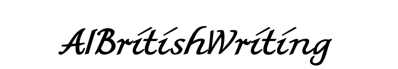 AIBritishWriting font preview