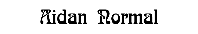 Aidan Normal font preview