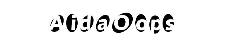 AidaOops font preview