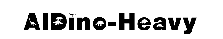 AIDino-Heavy font preview
