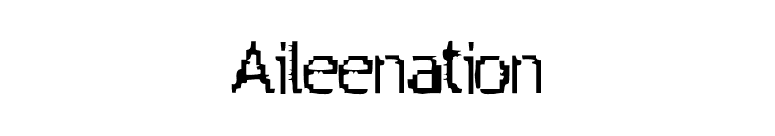Aileenation font preview