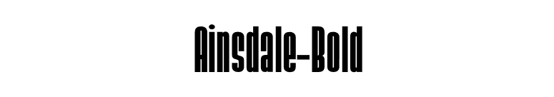 Ainsdale-Bold font preview