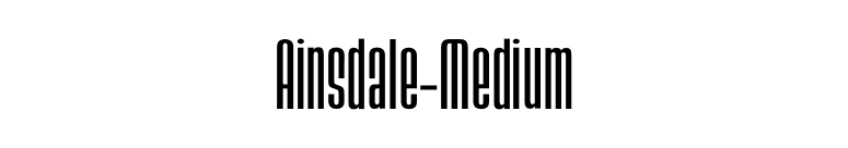 Ainsdale-Medium font preview