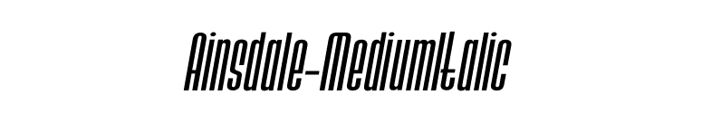 Ainsdale-MediumItalic font preview