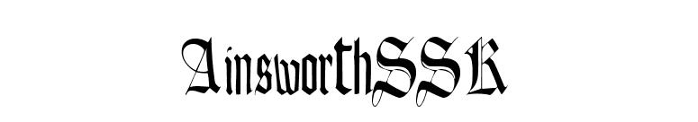AinsworthSSK font preview