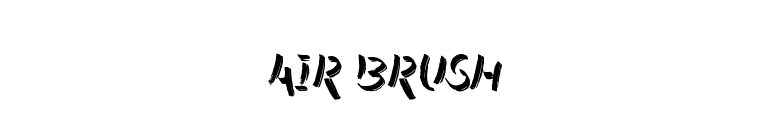 Air Brush font preview