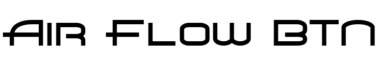 Air Flow BTN font preview