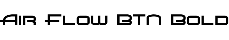 Air Flow BTN Bold font preview