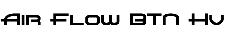 Air Flow BTN Hv font preview