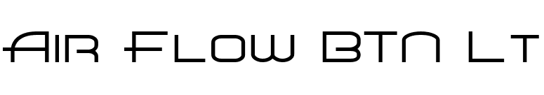 Air Flow BTN Lt font preview
