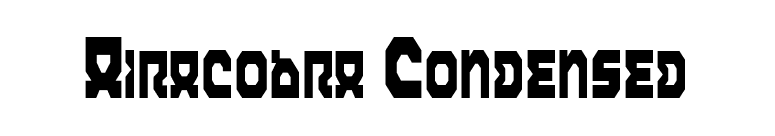 Airacobra Condensed font preview