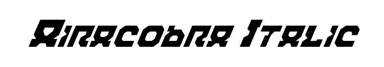 Airacobra Italic font preview