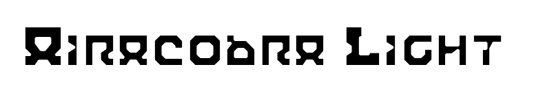 Airacobra Light font preview