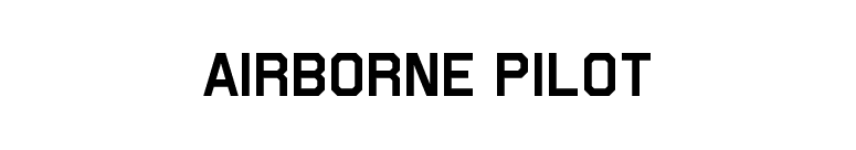 Airborne Pilot font preview