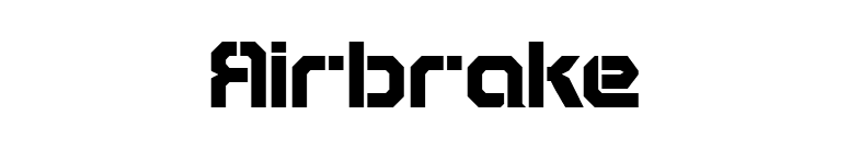 Airbrake font preview