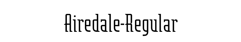 Airedale-Regular font preview