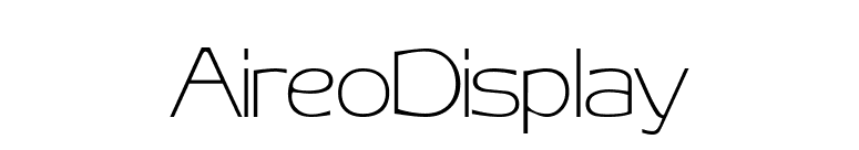 AireoDisplay font preview