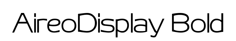 AireoDisplay Bold font preview
