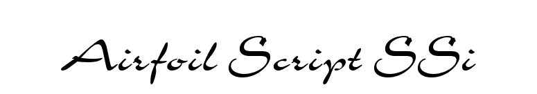 Airfoil Script SSi font preview