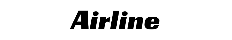 Airline font preview
