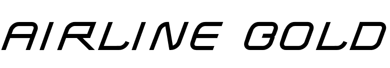 Airline-Bold font preview