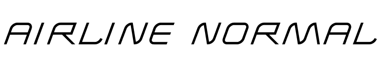Airline-Normal font preview