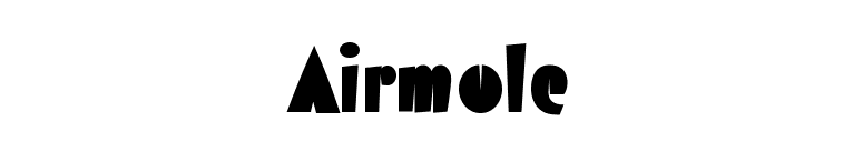 Airmole font preview