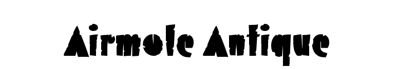 Airmole Antique font preview