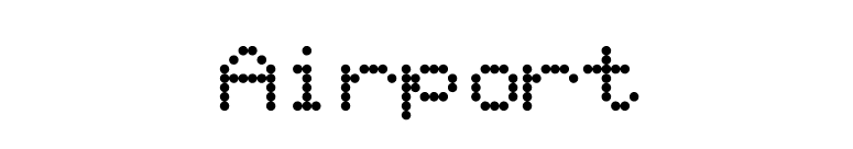 Airport font preview