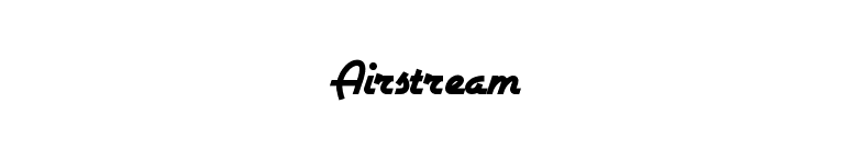 Airstream font preview