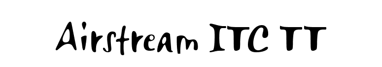 Airstream ITC TT font preview