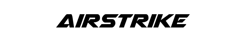 Airstrike font preview