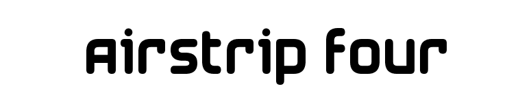 Airstrip Four font preview
