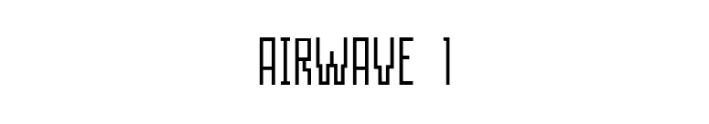 AIRWAVE 1 font preview