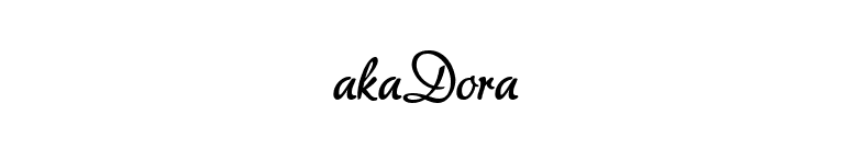 akaDora font preview