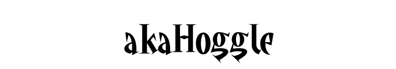 akaHoggle font preview
