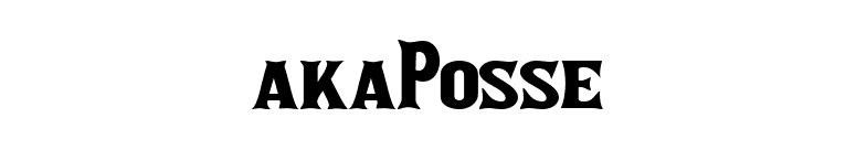 akaPosse font preview