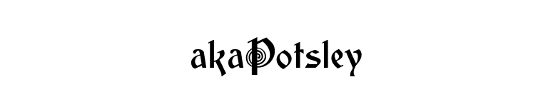 akaPotsley font preview