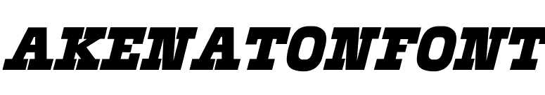 AkenatonFont font preview