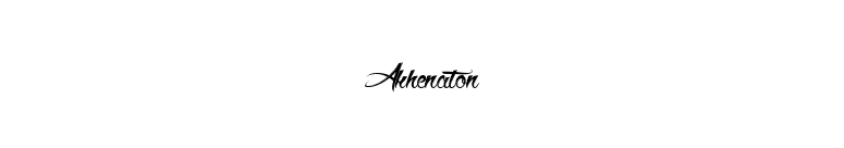 Akhenaton font preview