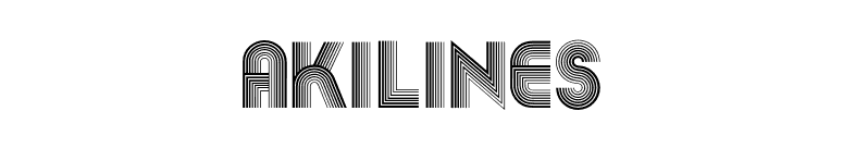 AkiLines font preview