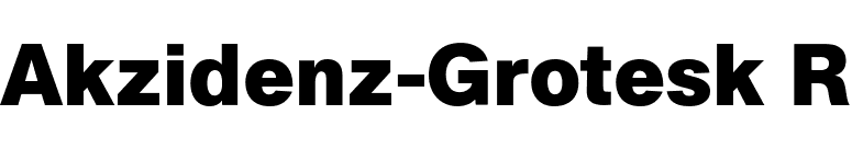 Akzidenz-Grotesk R font preview