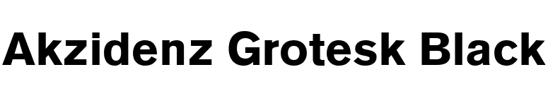 Akzidenz Grotesk Black font preview