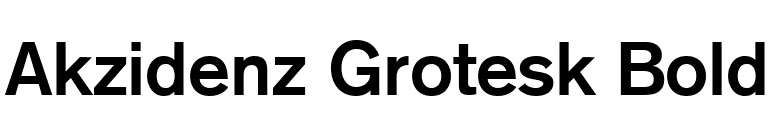 Akzidenz Grotesk Bold font preview