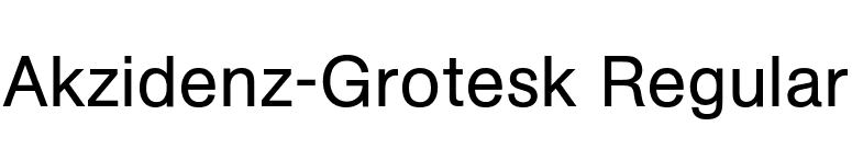 Akzidenz-Grotesk Regular font preview