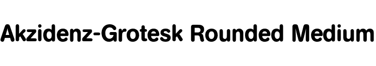 Akzidenz-Grotesk Rounded Medium font preview