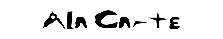 Ala Carte font preview
