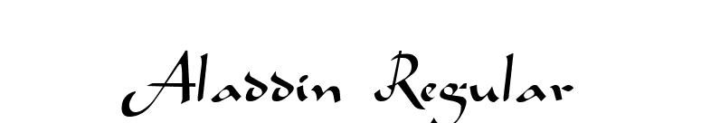 Aladdin Regular font preview