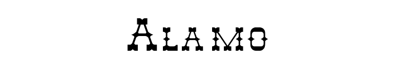 Alamo font preview